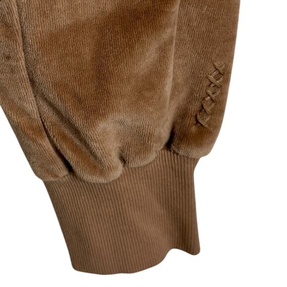 Ragdoll Los Angeles Tan Velour Joggers Pants‎ Braided Drawstring Waist Womens XS - Picture 7 of 13